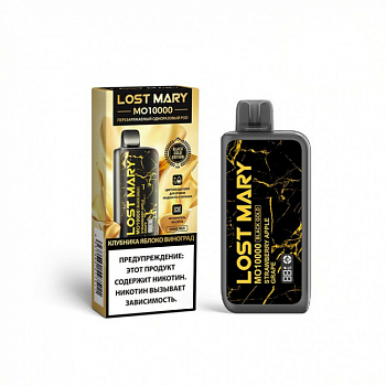 Lost Mary MO10000 BlackGold by Elf Bar POD-1 "Strawberry Apple Grape / Клубника Яблоко Виноград" 20